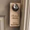 Spanish Language - Please Do Not Disturb - Door Hanger - Raw Wood 9x4